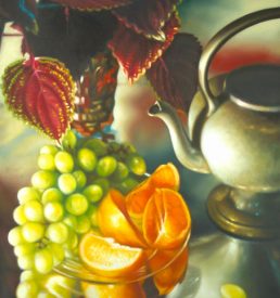 Still Life with Grapes and Oranges